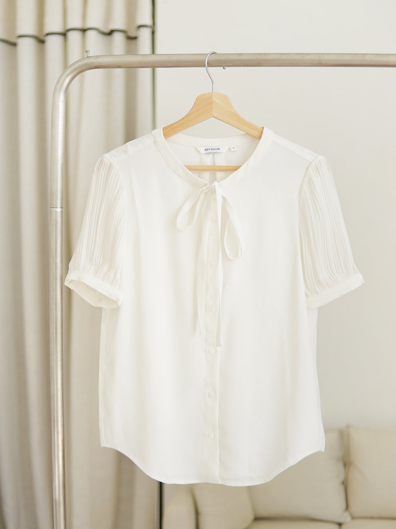 Artsdon Ribbon Pleat Blouse