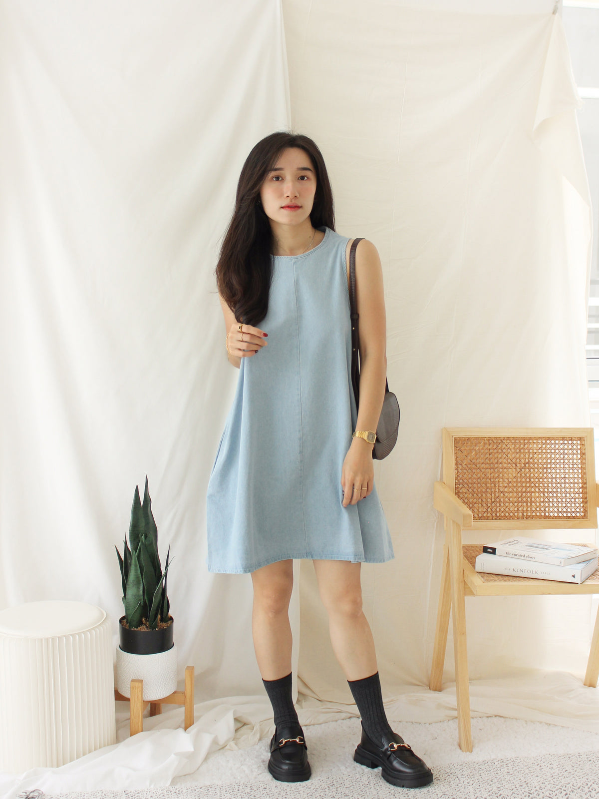 CHŌ CHŌ DENIM DRESS