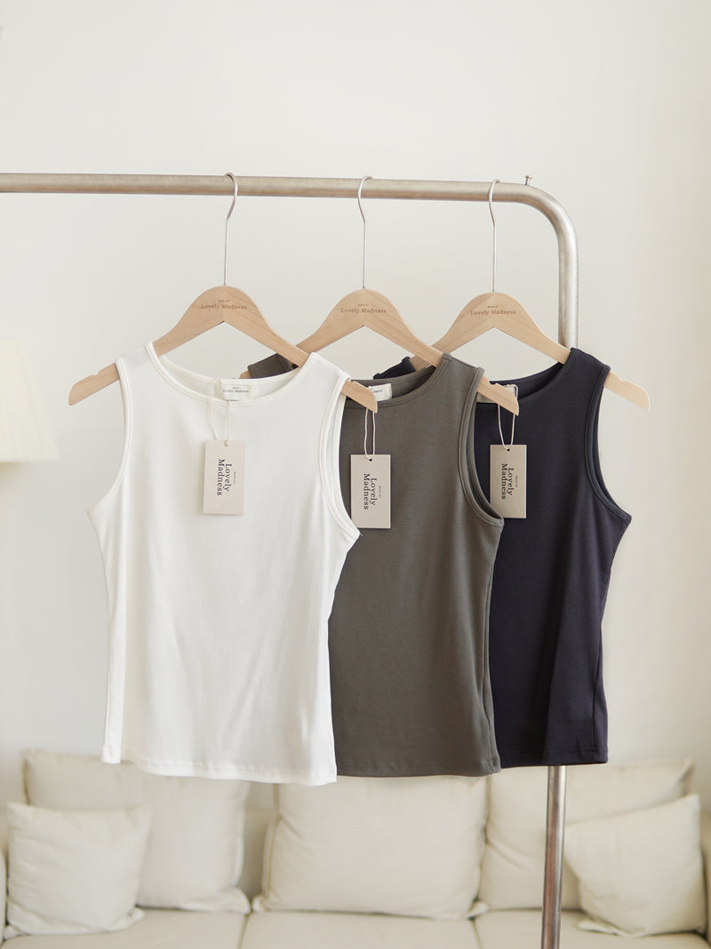 [LM.made] Boat Neck Tank Top