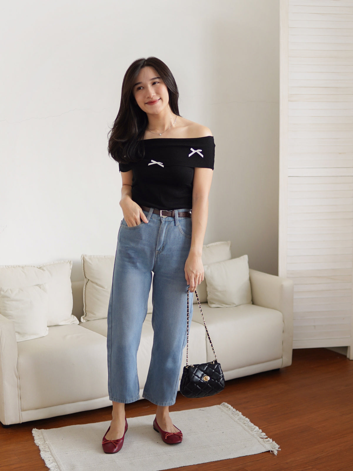 SweetBow Off-Shoulder Top