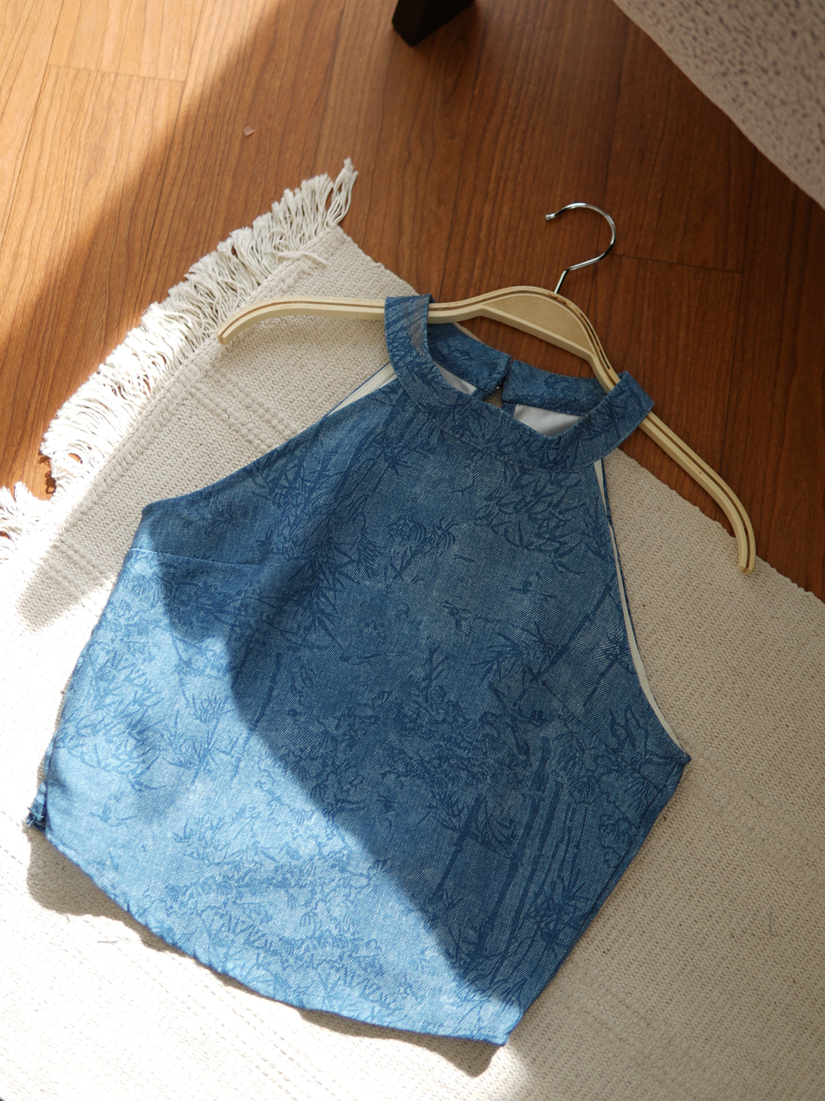 Tranquil Blue Bamboo Top