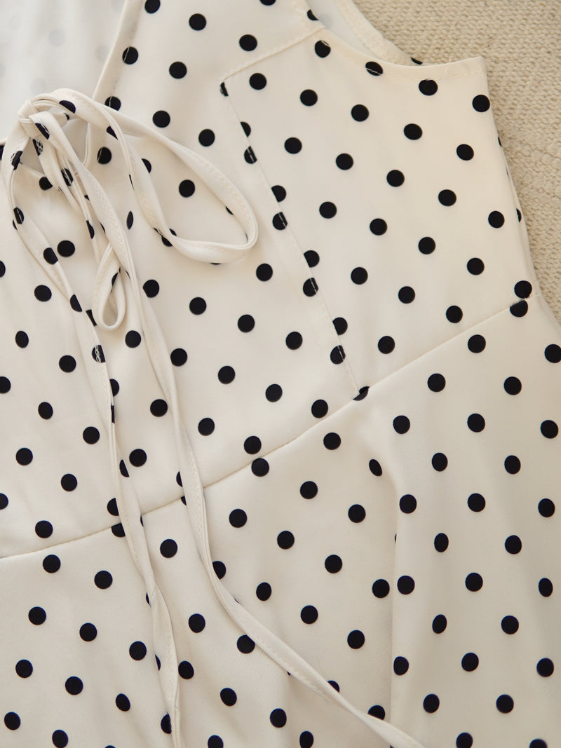 Polka Dot Peplum Top