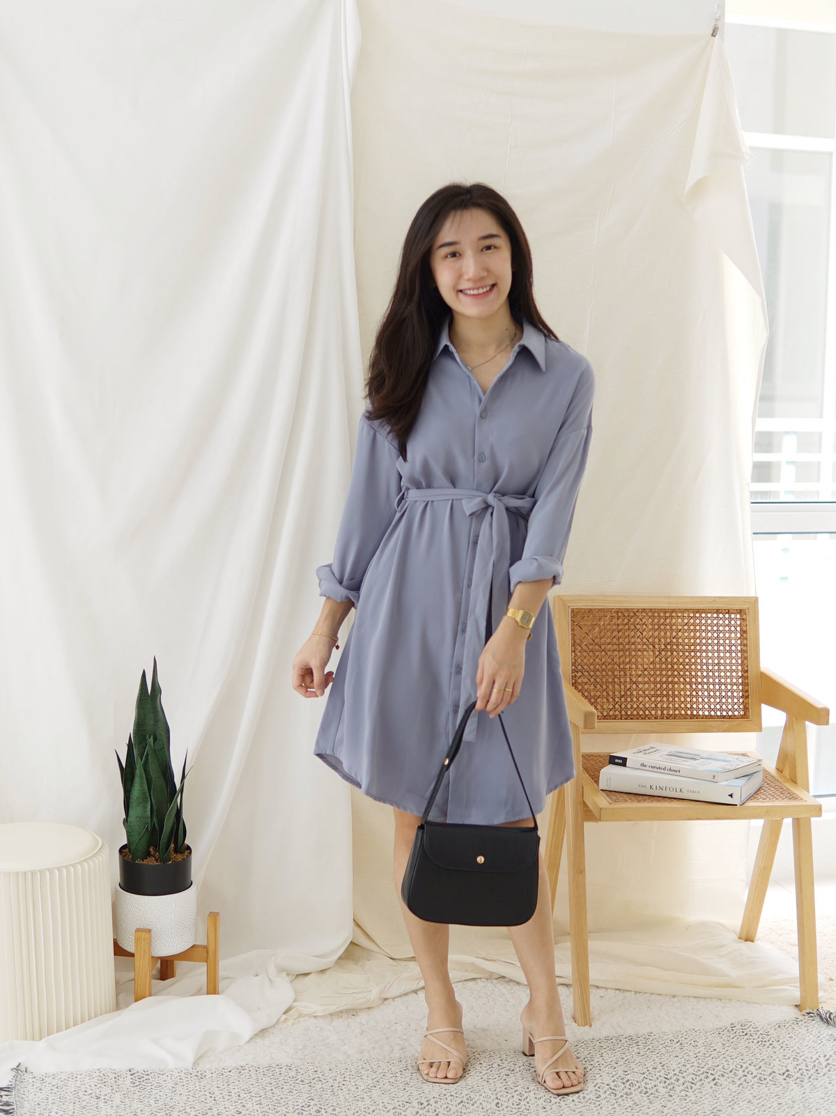 Dorian Chiffon Collar Dress