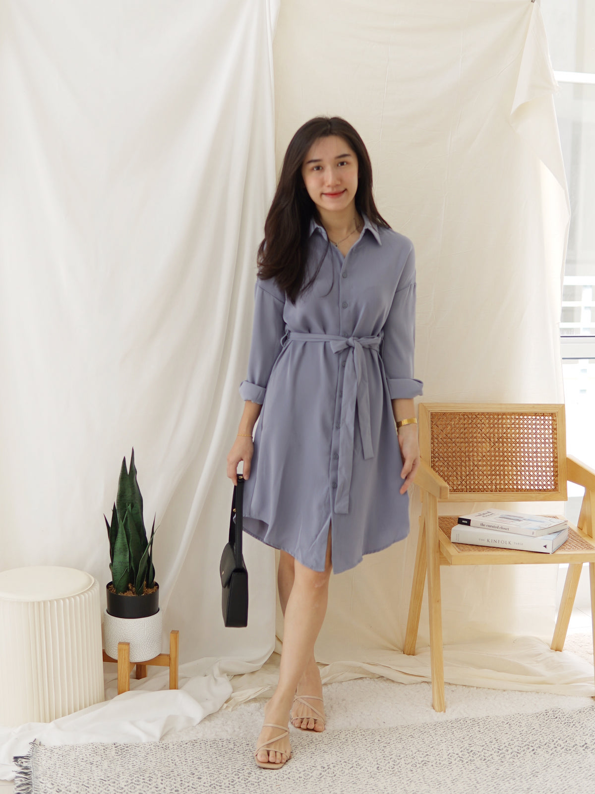 Dorian Chiffon Collar Dress