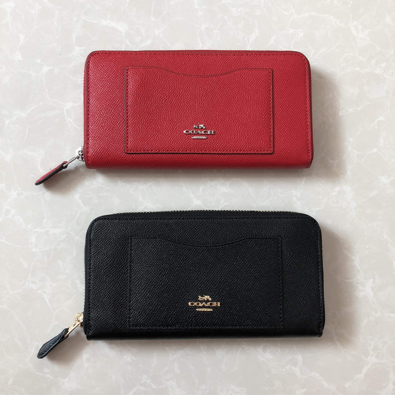 COACH ACCORDION ZIP WALLET IN CROSSGRAIN LEATHER - LovelyMadness Clothing Malaysia