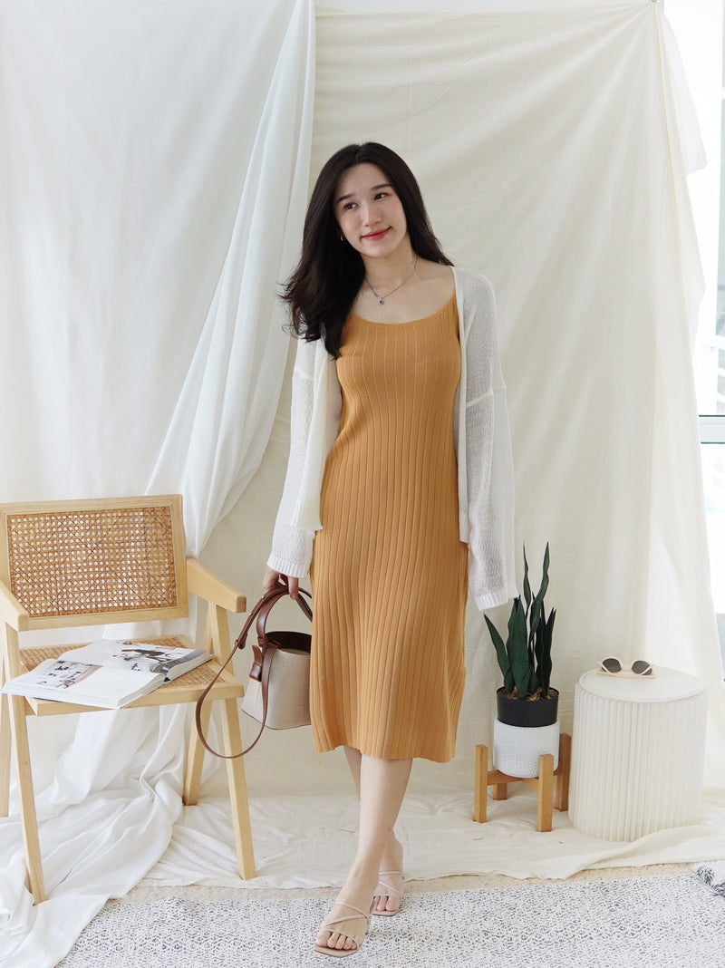 DAILYN RIB STRAP DRESS