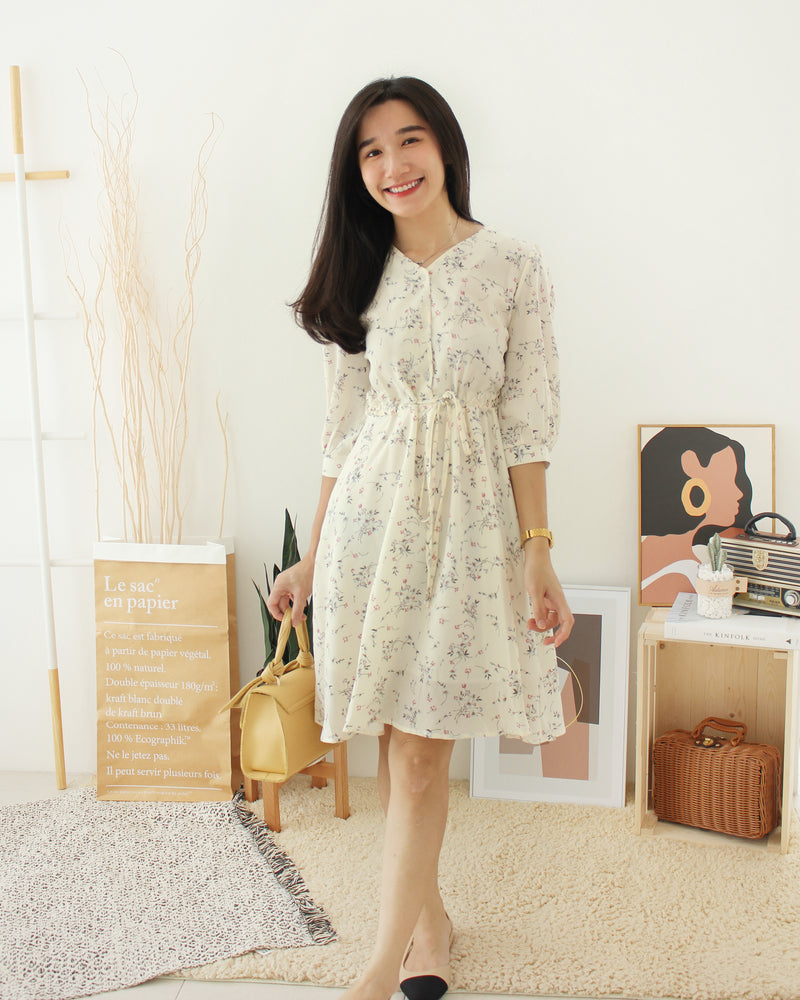 Tasha Floral Dress - LovelyMadness Clothing Online Fashion Malaysia