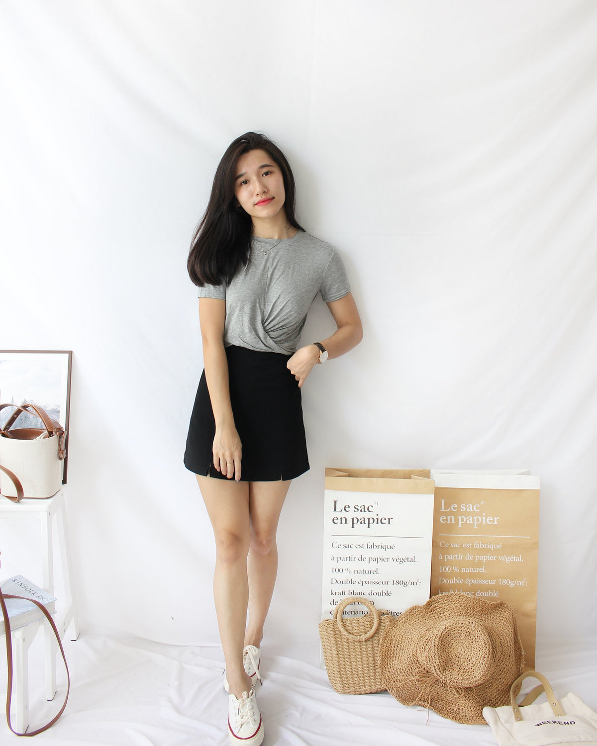 Cotton Knot Rib Top - LovelyMadness Clothing Malaysia