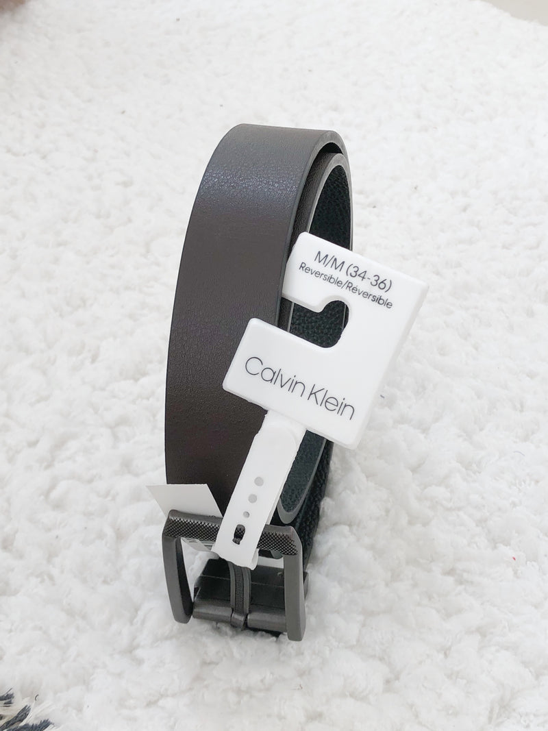 CALVIN KLEIN BLACK/ BROWN REVERSIBLE BELT