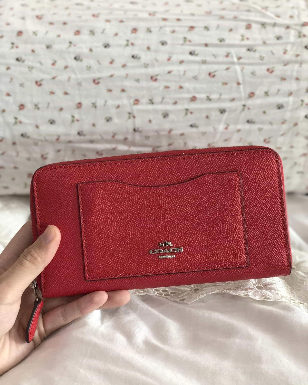 COACH ACCORDION ZIP WALLET IN CROSSGRAIN LEATHER - LovelyMadness Clothing Malaysia