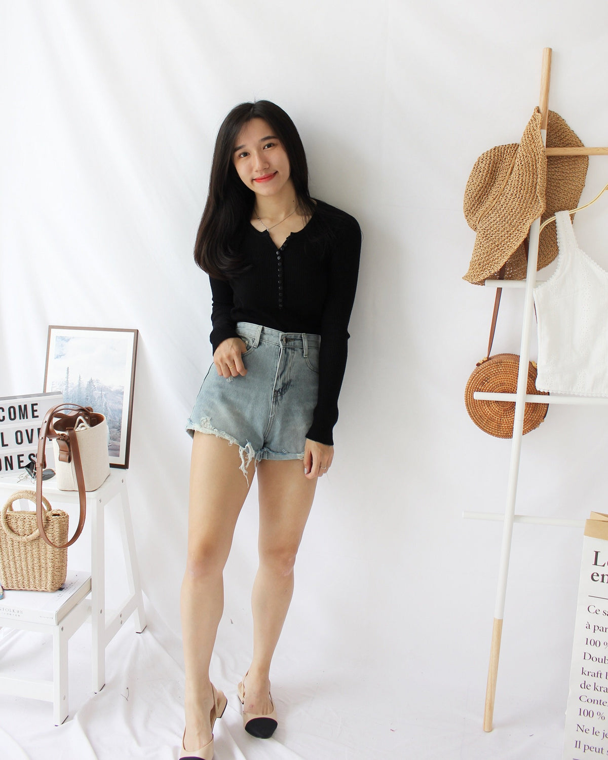 Ribbed Knitted Button Top - LovelyMadness Clothing Malaysia