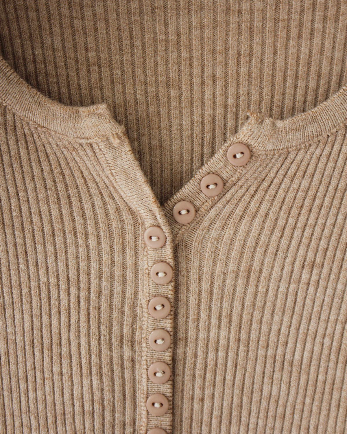 Ribbed Knitted Button Top - LovelyMadness Clothing Malaysia